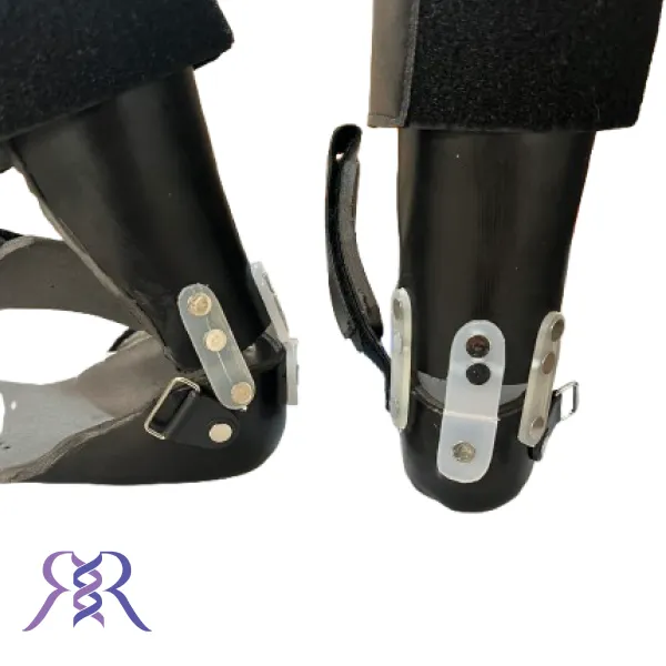 AFO بریس کوتاه فلزی با مفصل نرمال ایرانی یک پا بدون کفش