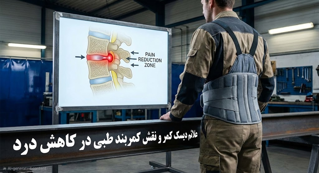 علائم دیسک کمر و نقش کمربند طبی در کاهش درد