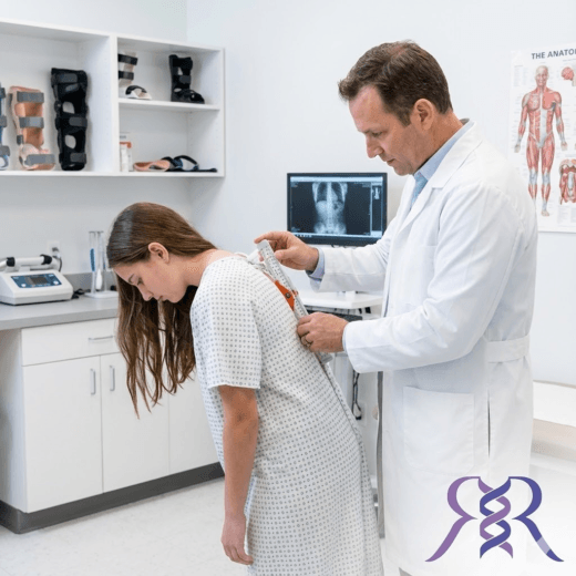 اسکولیوز چگونه در کلینیک رجبی راد تشخیص داده میشود؟